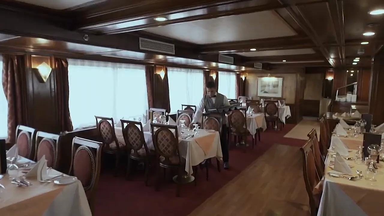 Restaurant aboard the MS Salacia Nile Cruise Nile cruise